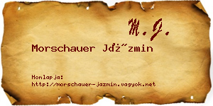 Morschauer Jázmin névjegykártya